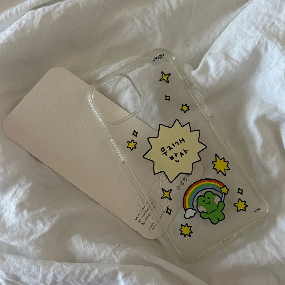 Line Elago Phone Case kpop South Korea Korean style k pop I phone frog rainbow
